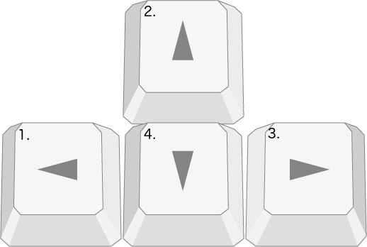 arrow keys